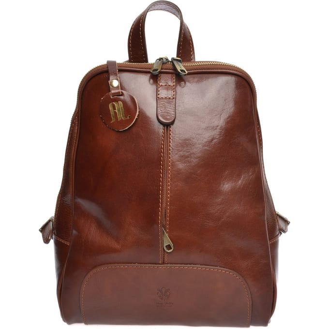 Anna Luchini Bordeauxrood Rundleer Tas