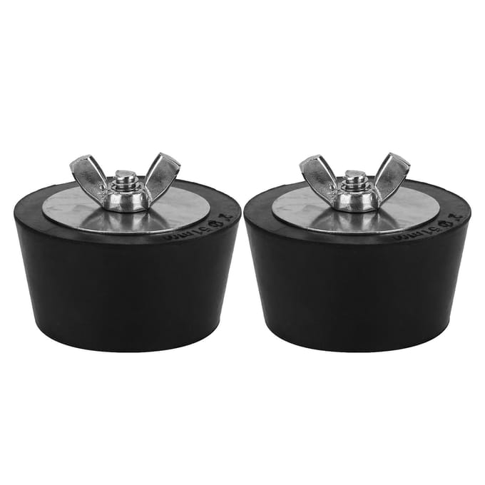 2 stuks 2 inch rubberen expansiepluggen voor winteraansluitingen van zwembad- en spaleidingen gray
