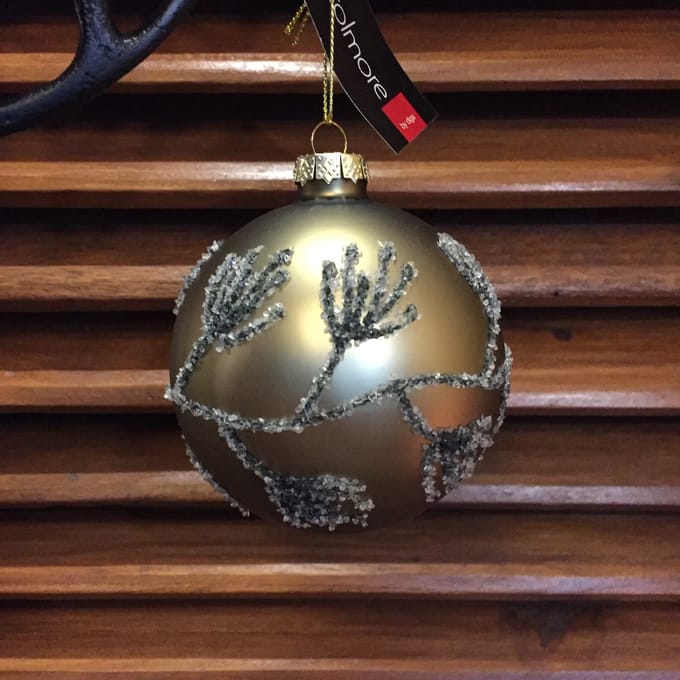 Diga Colmore kerstbal mat groen 2 stuks