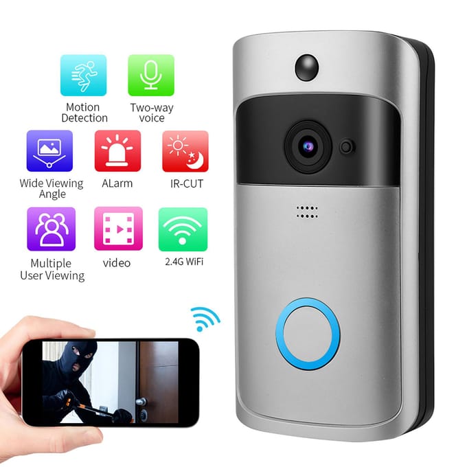 Slimme Wifi Video Intercom Draadloze Infrarood Deurbel Deurtelefoon Toegangssysteem Deurcamera