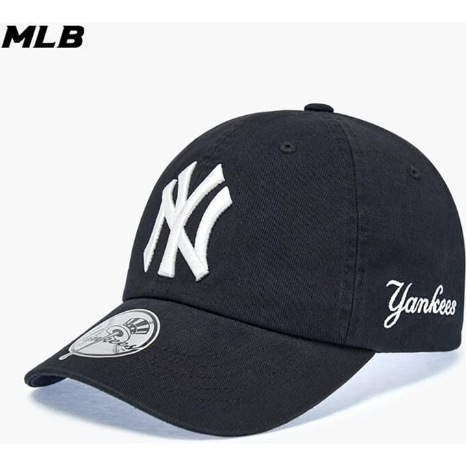 MLB Unisex Geborduurde Zachte Top Baseballpet ONE SIZE zwart