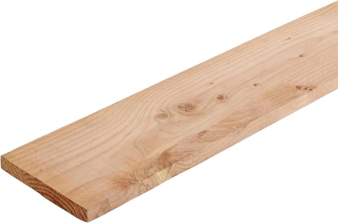 Houten Plank - Douglas plank Ruw hout - Meubels Maken - Natuurlijk met knopen