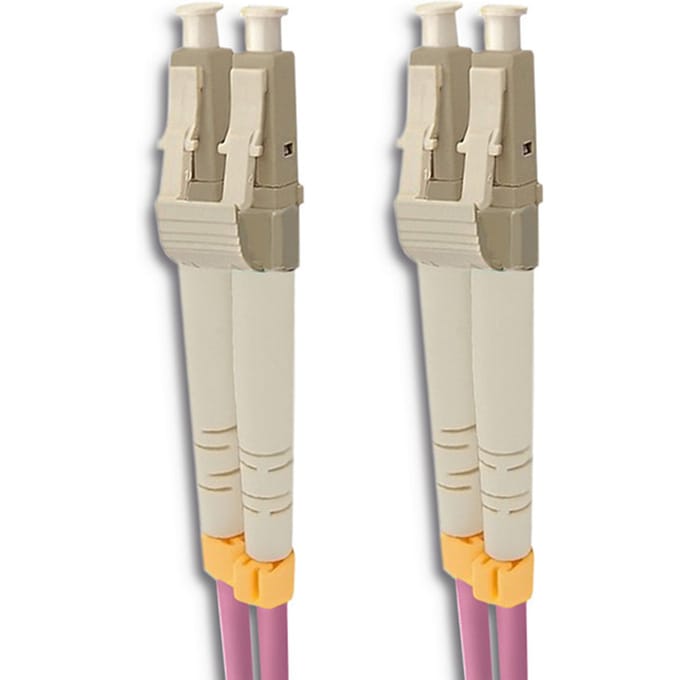 Qoltec glasvezel patchkabel LC/UPC-LC/UPC |   Multimode |   50/125 |   OM4 |   Duplexwoning |   10m