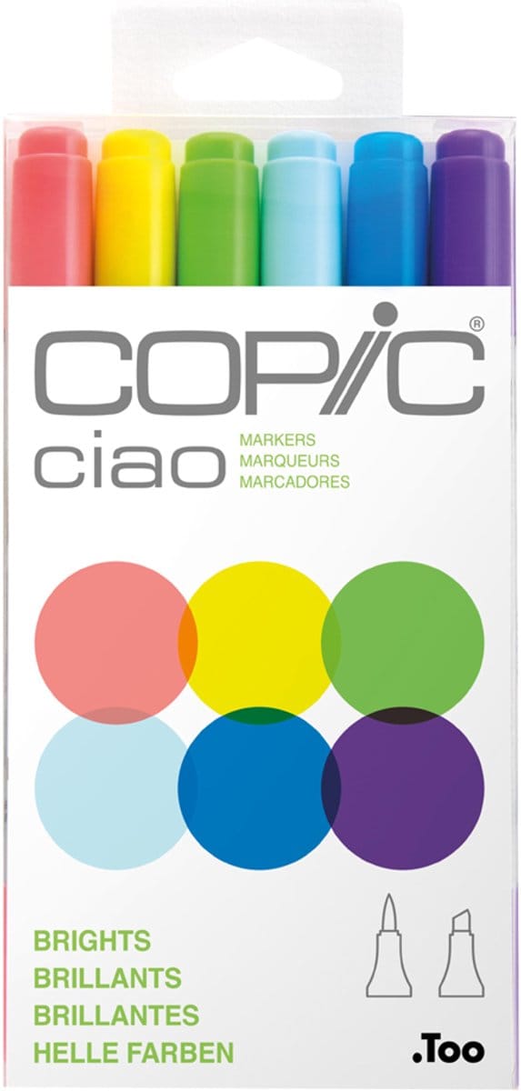 Copic Ciao set of 6 Brights
