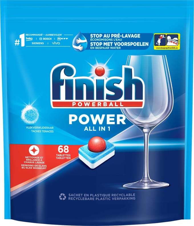 Finish Powerball Regular All in One - 68 tabs
