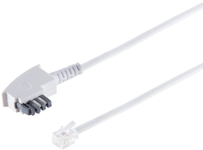 TAE-N - RJ11 telecom kabel | wit | 6 meter