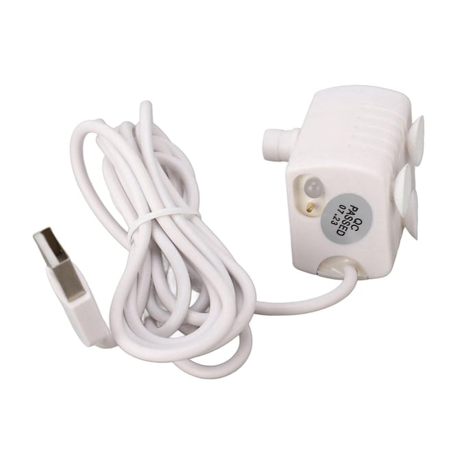 Huisdier Waterfontein Pomp Stil Voorkomt Drooglopen USB-voeding DC Borstelloze Motor Mini Kat Waterdispenser Pomp white