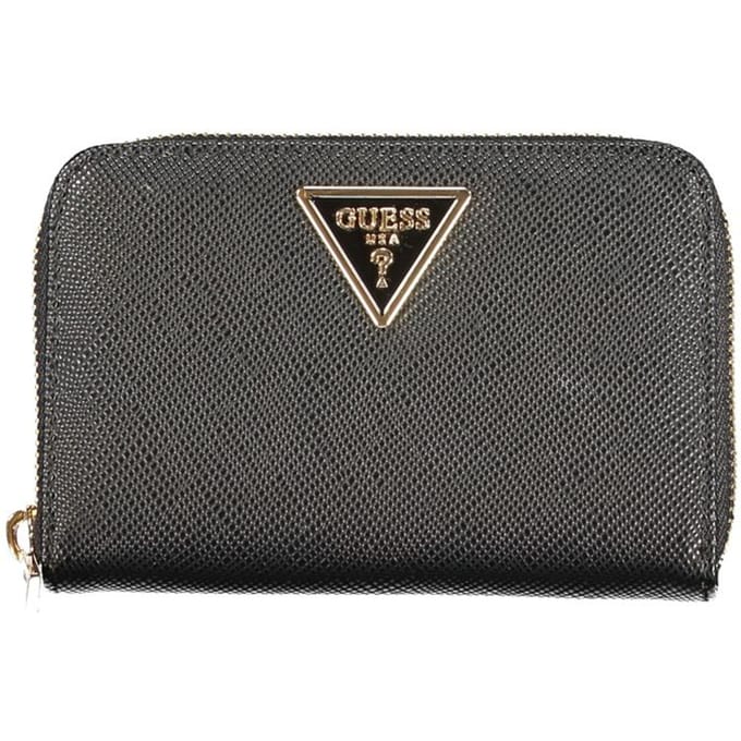 GUESS portemonnee Laurel II SLG Medium Zip Around Wallet Black zwart