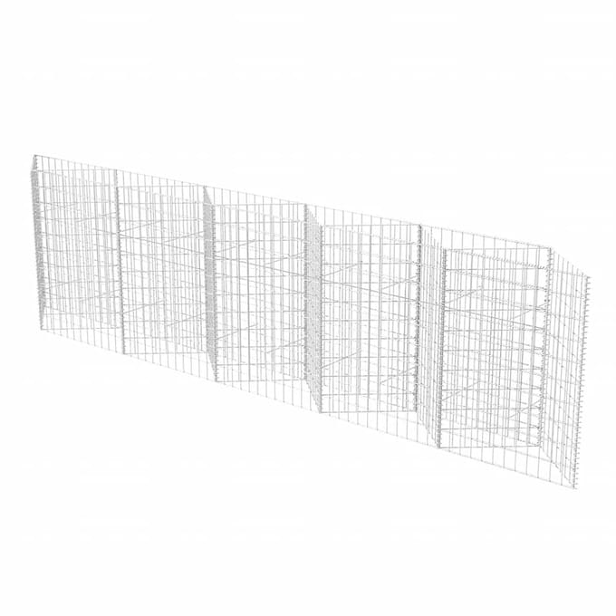 vidaXL - Gabion - mand - 300x30x100 - cm - gegalvaniseerd - staal