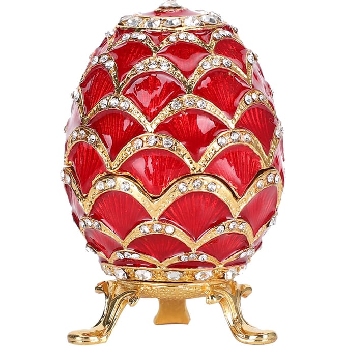Geëmailleerde Eieren Paasei Knutselen Verguld Emaille Beschilderde Metalen Ornamenten Huisdecoratie red