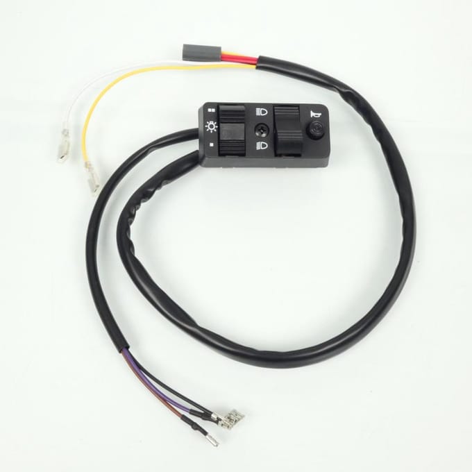 Commodo éclairage gauche Siem pour scooter Piaggio 100 Vespa PK S 1982 à 1985