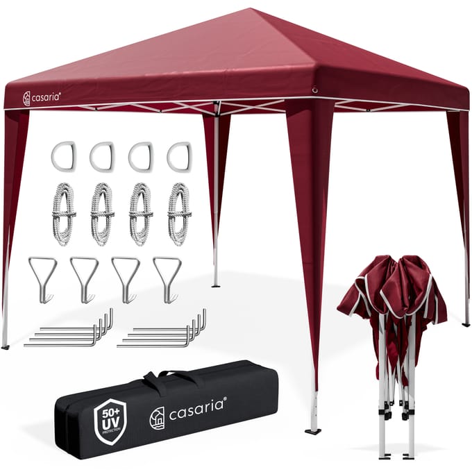 Casaria Partytent Capri - Uv 50+ Inklapbaar Waterafstotend 3x3m - Rood