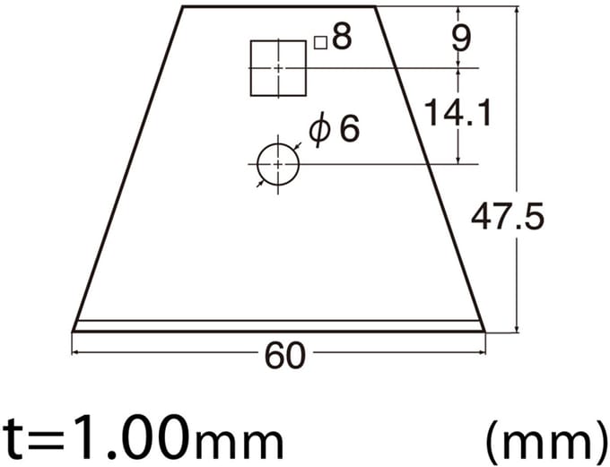 NT Cutter Reservemes BSC-21P, mesbreedte: 60 mm