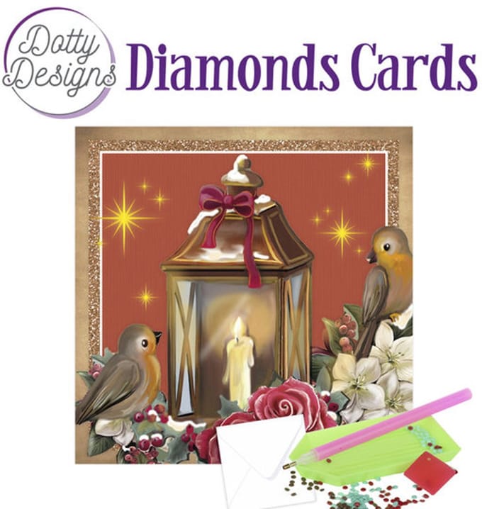 Dotty Designs Diamond Cards - Christmas Lantern