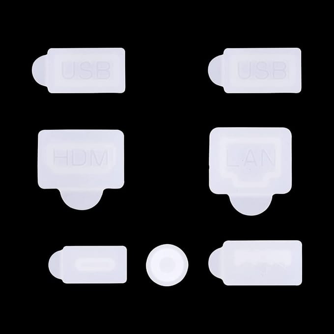 Jumada's - Stofpluggen - Geschikt voor PS5 - Anti-stof - Console Accessoires - Siliconen - Wit