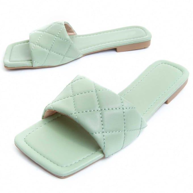 Montevita platte sandalen Palanti groen