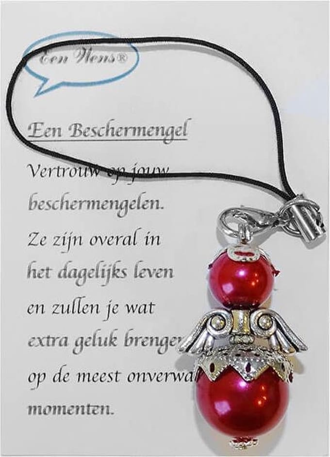 Kleine Beschermengel Wijnrood