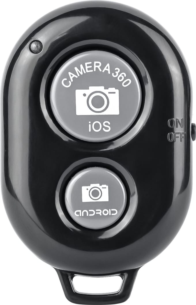 Bluetooth Remote Shutter Afstandsbediening voor Smartphone en Tablet, Android en iOS