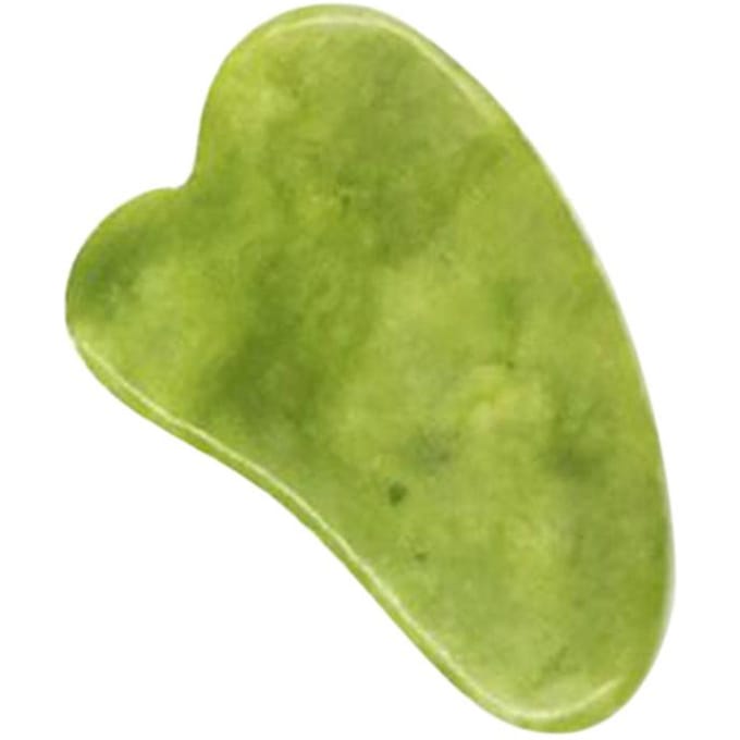 Gua Sha Board Jade Stone Guasha Schrapen Massage Tool Gezichtsmassager voor gezicht Ogen Hals Lichaamshuid 2# green