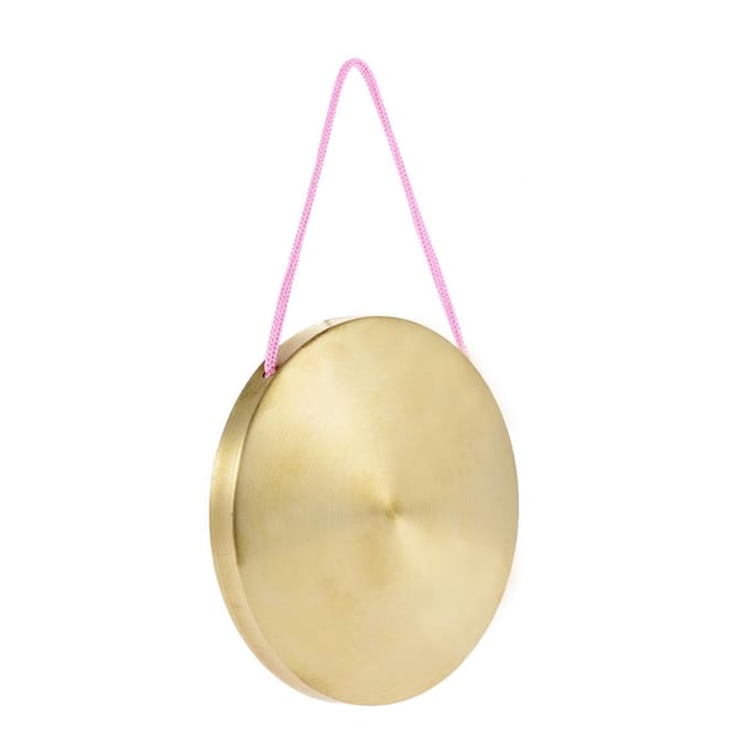 15cm Hand Gong Cymbals Messing Koper Kapel Opera Percussie Instrumenten met Ronde Speelhamer 1 beige