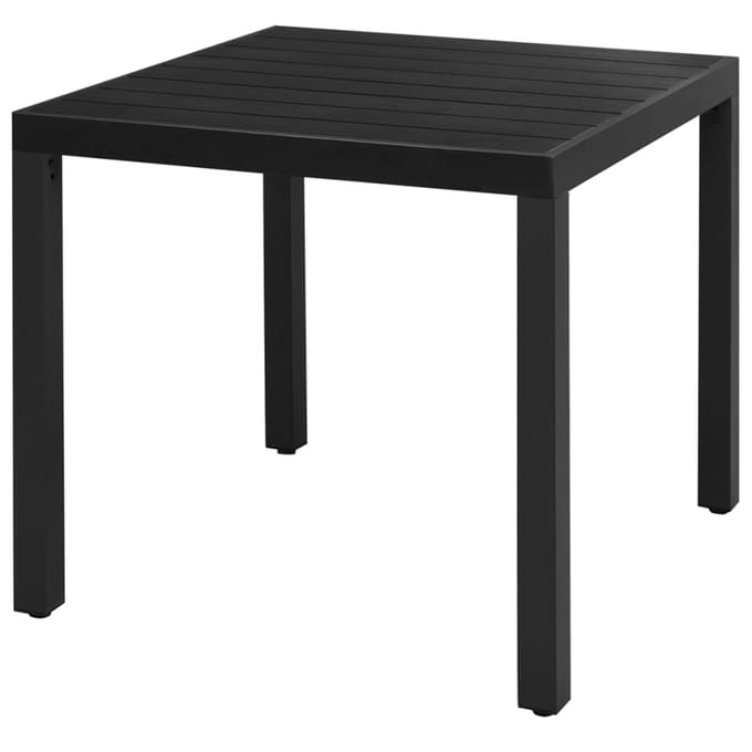 vidaXL - 5-delige - Tuinset - PVC-rattan - zwart