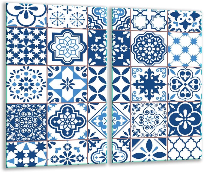 TMK ArtDeko - Snijplank Glas - 30x52cm - Mozaïek - Inductieveilig