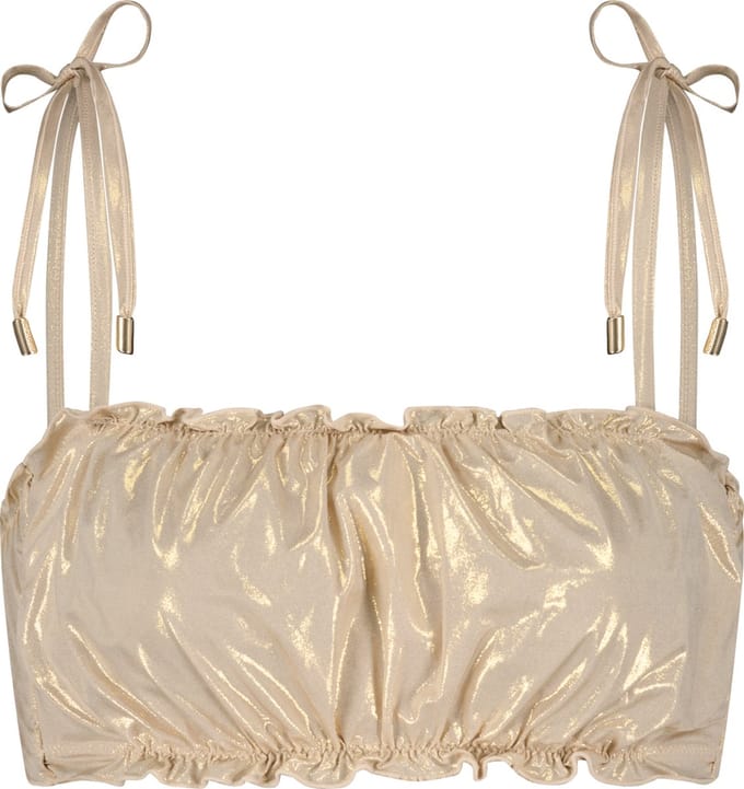Gold Champagne puffy bikinitop