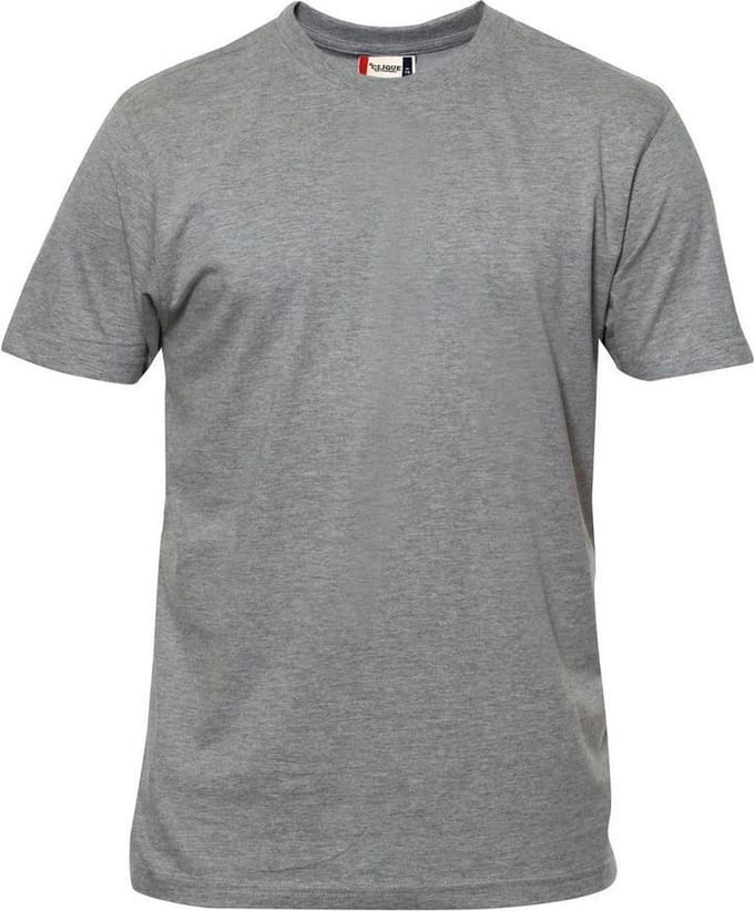 Clique Premium-T Grijs Melange maat XS