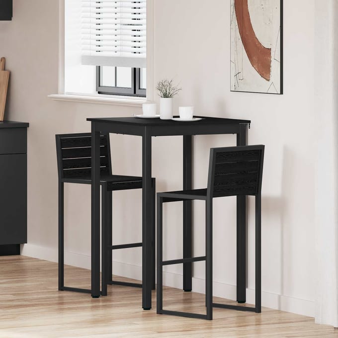 vidaXL - Staande - Bartafel - Bewerkt - hout - Vierkant