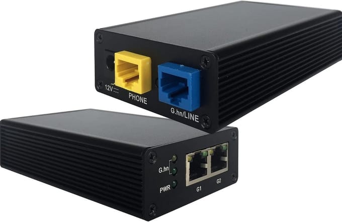 Modem Set voor Internet via Telefoonkabel - 1500 Mbps Gigabit Netwerkuitbreiding