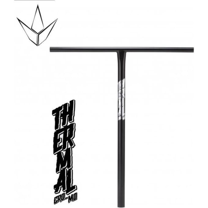 Guidon en T - Blunt - Thermal - 650mm - 600mm - 4130 Chromoly Noir noir