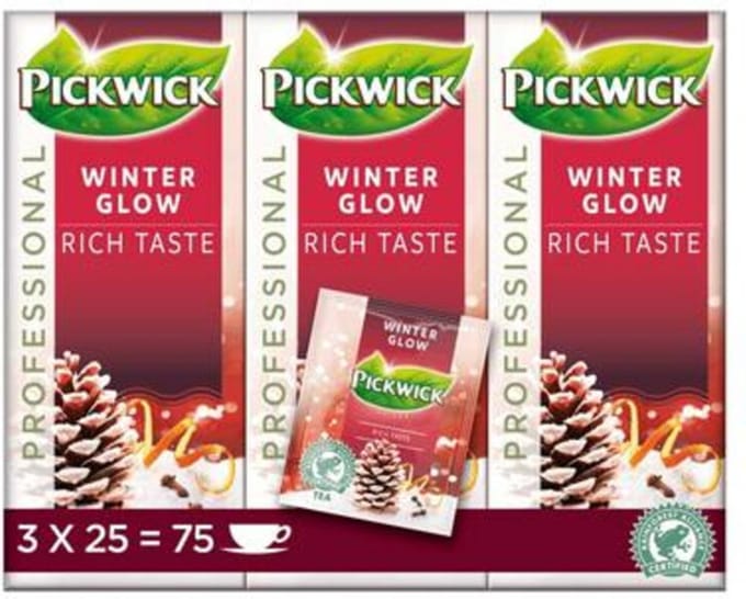 Pickwick Thee Winter Glow 3 x 25 stuks