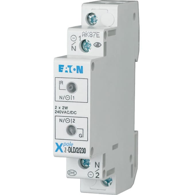 Eaton dubbele LED signaallamp 230V AC/DC Rood Groen - 284925