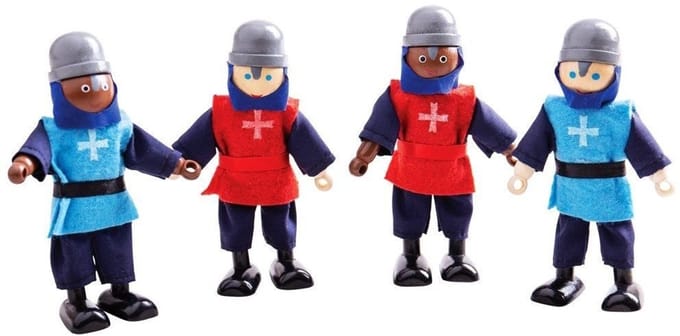 Poppenhuispoppetjes - Middeleeuwse ridders