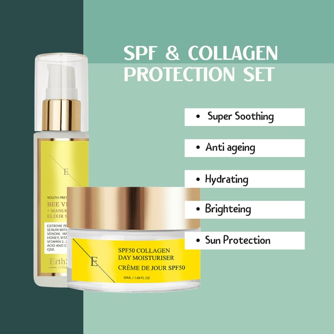 ErthSkin London Bijengif + Manuka Honing Elixir Serum SPF COLLAGEEN DAGCRÈME 1