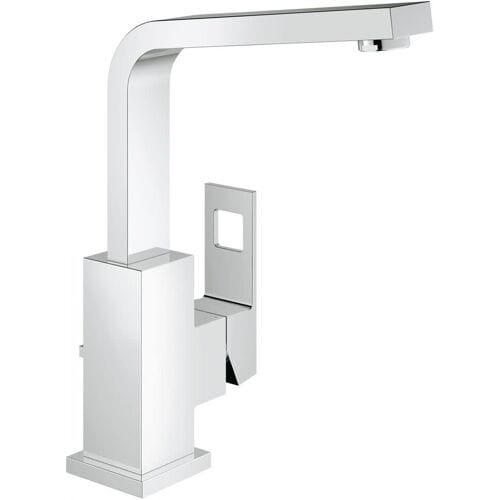 GROHE Eurocube Wastafelkraan - Hoge uitloop - Met trekwaste - Chroom - AquaCalibrator