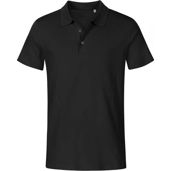 Herenpolo 'Jersey' met korte mouwen Black - M