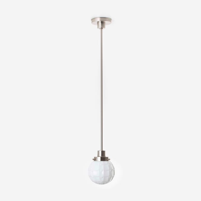 Hanglamp Artichoke 20's Matnikkel - Art Deco Trade