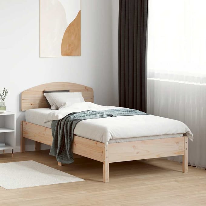 vidaXL - Hoofdbord - 75 - cm - massief - grenenhout