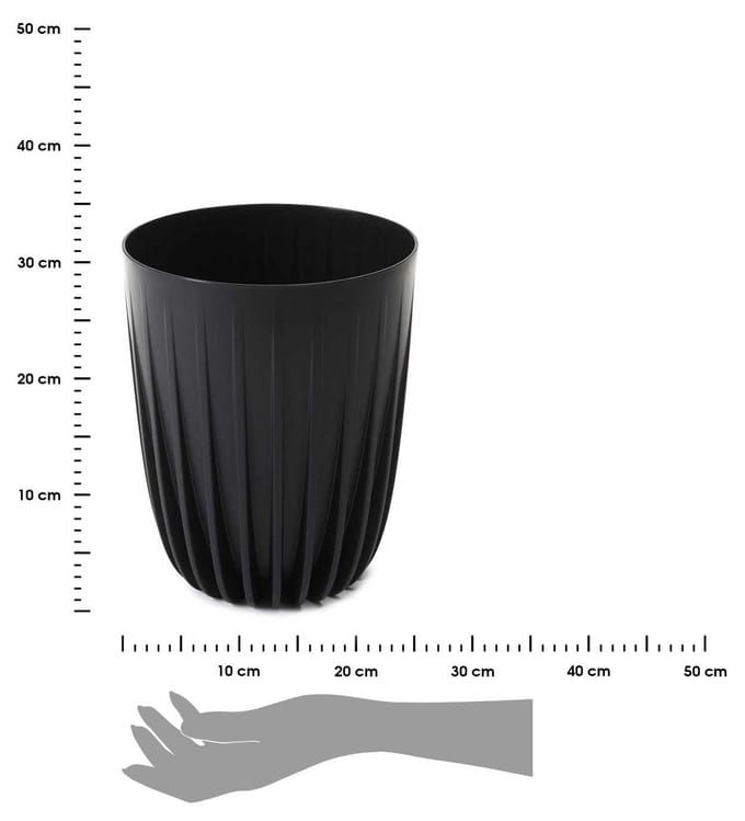 HowHomely Stripped ECO - Bloempot - Recycled Kunststof - UV-bestendig