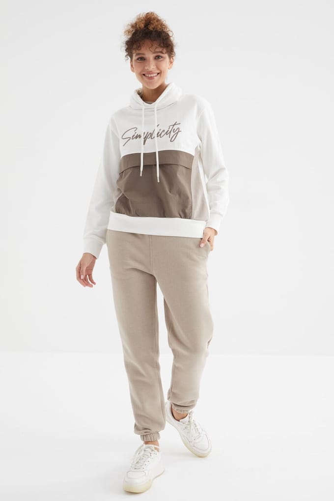 Dames High-Waist Fleece Jogger Sweatpants