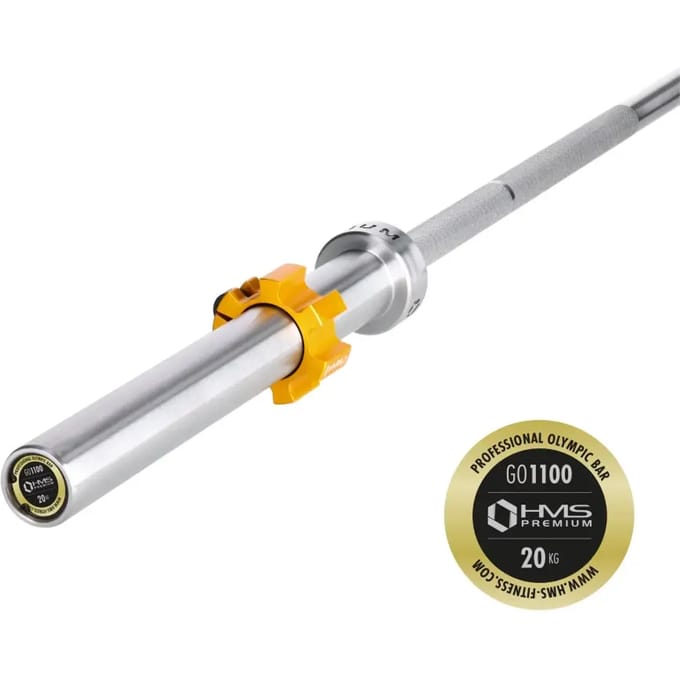 HMS Premium GO1100 - Olympische Halterstang - 1100 kg Maximum - Chromen Staal