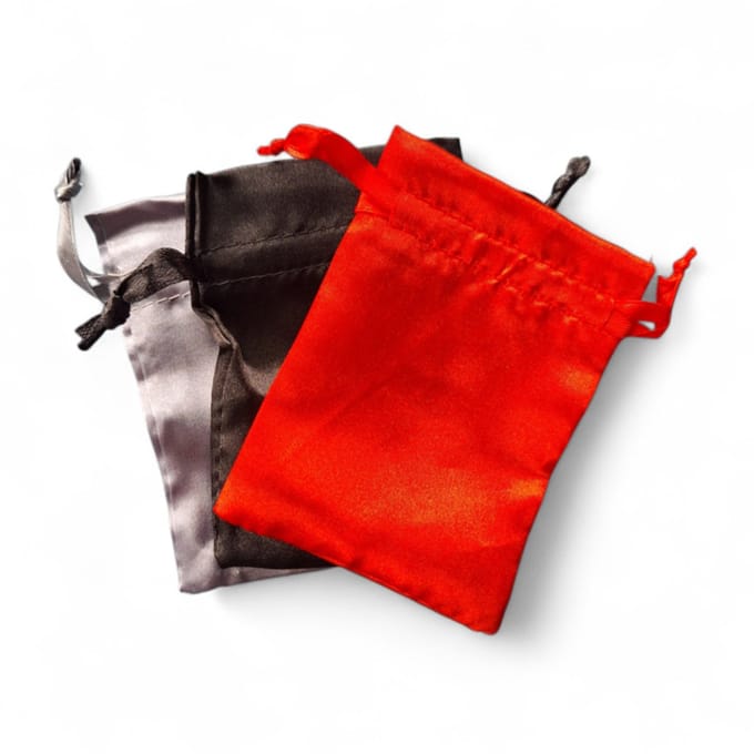 3 Satijn cadeauzakjes - mix - Luxe - kerstmis