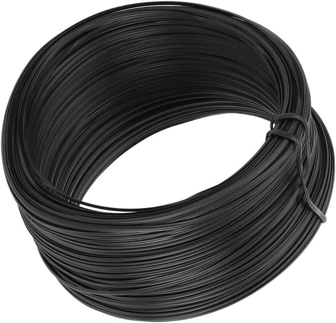 Gegalvaniseerd Ijzerdraad - Binddraad Flexibel - Knutselen Tuinieren - Sterke Flexibele Grip - 100 Meter - Zwart