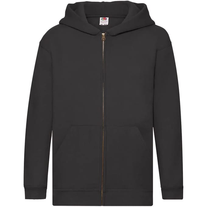 Kindercapuchon met volledige rits Fruit of the Loom Premium