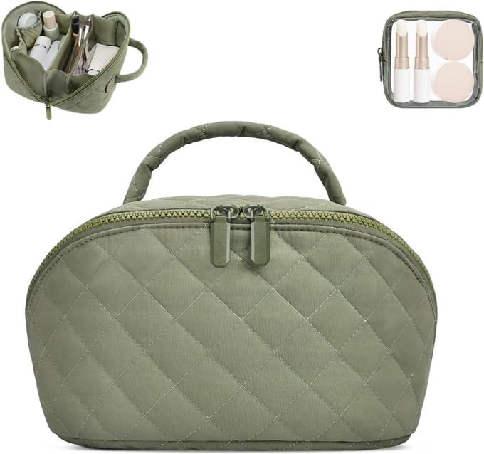 Toilettas, Make-up Tas Als Toilettas Dames, Schminktas Met 180° Opening En Grote Capaciteit