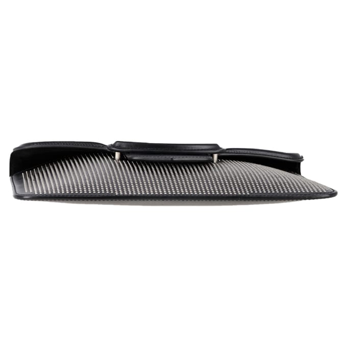 Alexander McQueen Studded Heroine Plat Pouch in Zwart Leer