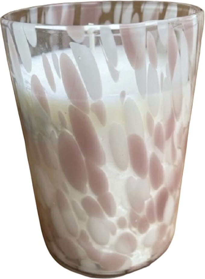 Kaars in Glas - Roze - Ø15 cm