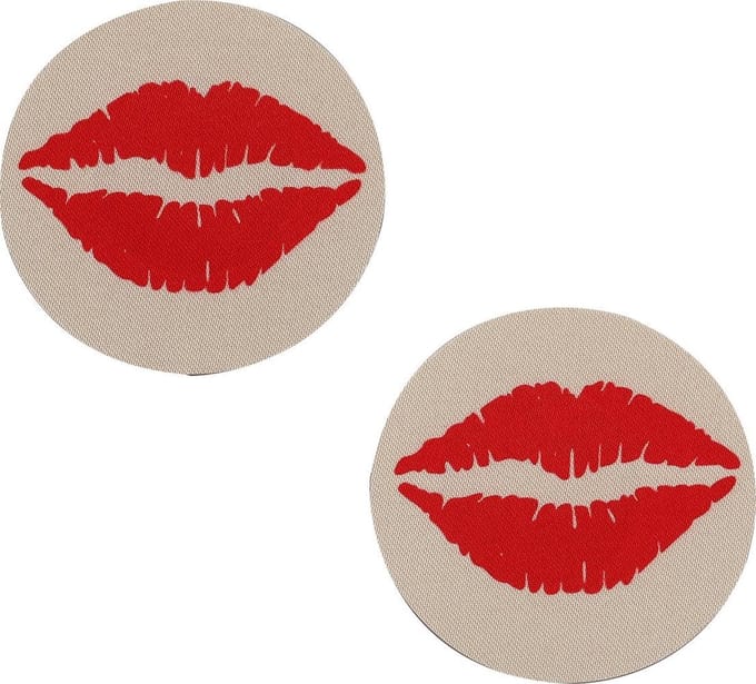 Banoch - Nipple Sticker Red Lips - Tepel Plakker - Lippen Rood - Tepelsticker