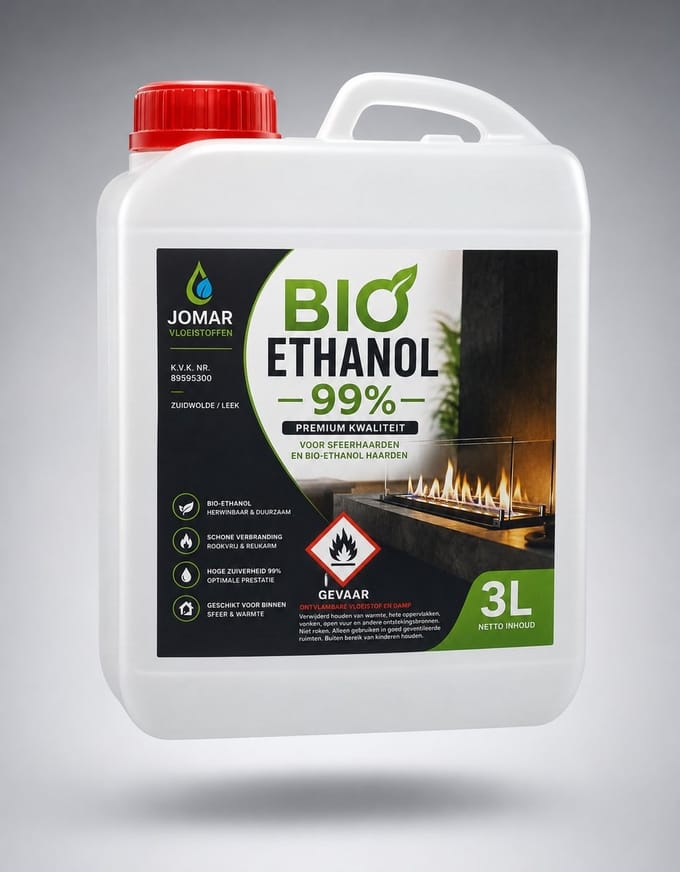 Bio Ethanol - 3 Liter - bio - Ethanol - 99 procent